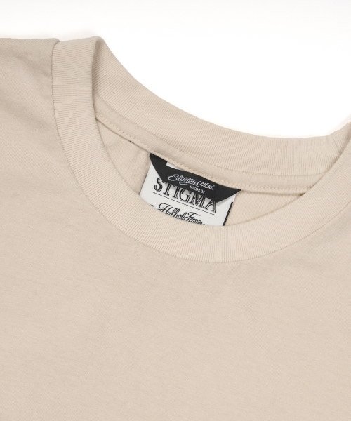 STIGMA(スティグマ)の「Cross Smile Vintage-Like Washed Oversized Short Sleeves T-Shirts Beige(Tシャツ/カットソー・メンズ・その他・LARGE/MEDIUM/X-LARGE)」の3枚目の写真
