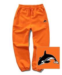 DOLPHIN LOGO ジョガースウェットパンツ - オレンジ