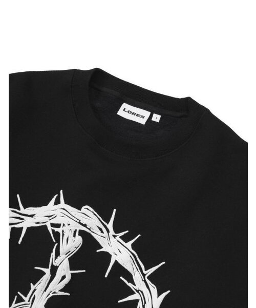 LORES(ロアス)の「Peace Crewneck - Black(スウェット・レディース・その他・MEDIUM/LARGE/X-LARGE)」の2枚目の写真