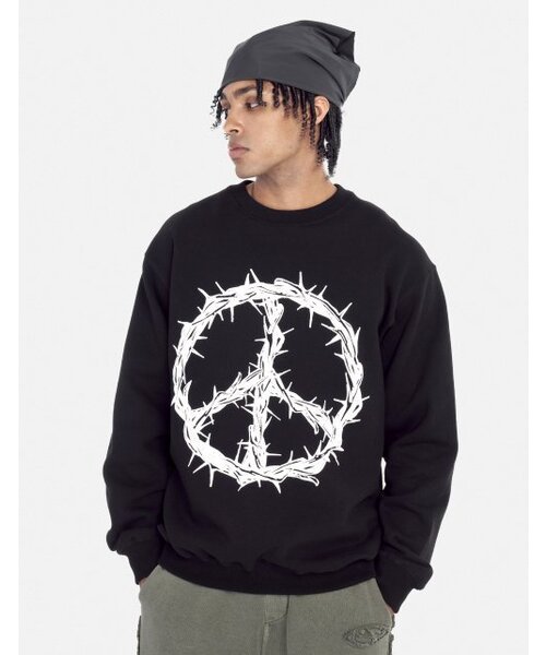 LORES(ロアス)の「Peace Crewneck - Black(スウェット・レディース・その他・MEDIUM/LARGE/X-LARGE)」の6枚目の写真