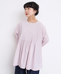 l'atelier du savon | バスクシャツみたいなピンタックブラウス(シャツ/ブラウス)