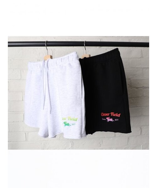 CLEVER FIELD(クレバーフィールド)の「1877 グラフィックカッティングスウェットショートパンツ_グレー(その他パンツ・レディース・その他・FREE)」の4枚目の写真