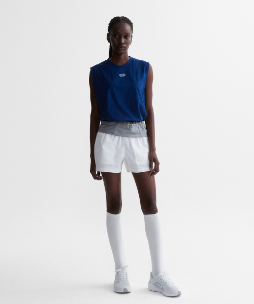 MENASOO(ミナス)の「VENODE Small Track Logo Active Sleeve_Blue(Tシャツ/カットソー・レディース・ブルー・1/2)」の5枚目の写真