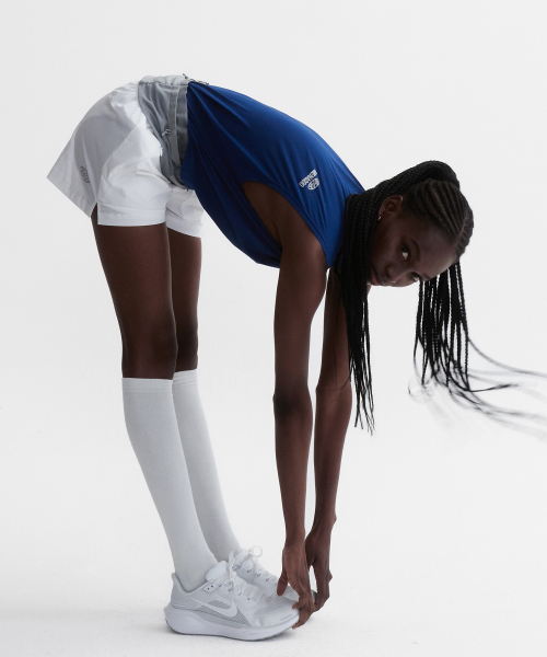 MENASOO(ミナス)の「VENODE Small Track Logo Active Sleeve_Blue(Tシャツ/カットソー・レディース・ブルー・1/2)」の6枚目の写真