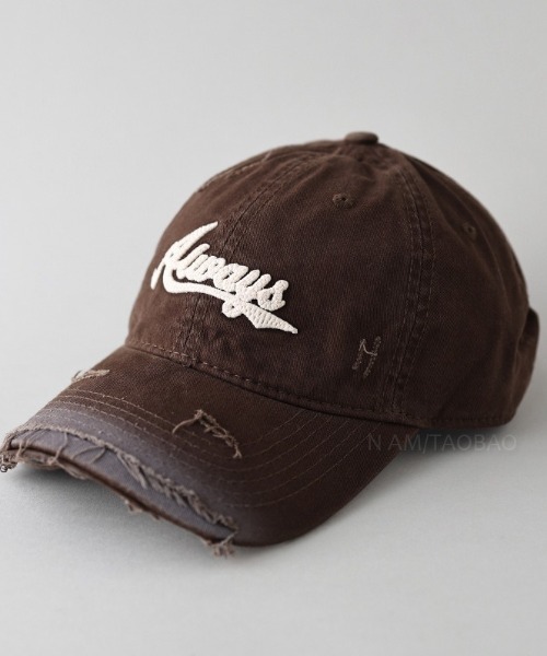 lilful(リルフル)の「【26年春夏新作】ダメージ加工 グラデーションデザインキャップ(キャップ・レディース・レッド/ピンク/ブラウン/ブラック/ブルー・F)」の21枚目の写真