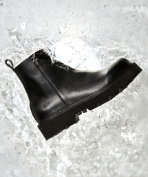 CUSTOMADE（カスタムエイド）の「5cmフォーシーズンジッパーブーツレイン(CR0082BK)（レインシューズ）」