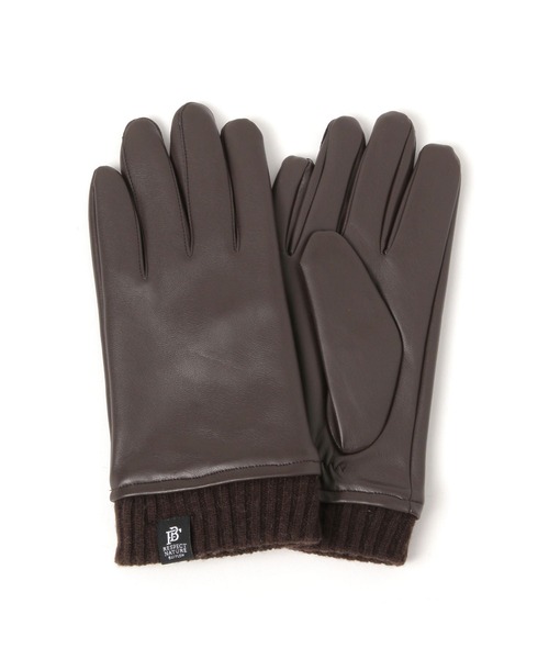 BAYFLOW(ベイフロー)の「PUレザーベーシックグローブ(手袋・メンズ・ブラック/ブラウン・FREE)」の2枚目の写真