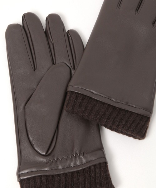 BAYFLOW(ベイフロー)の「PUレザーベーシックグローブ(手袋・メンズ・ブラック/ブラウン・FREE)」の9枚目の写真