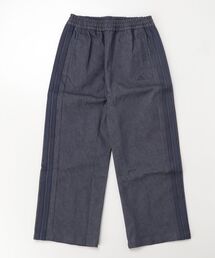 adidas（アディダス）の「adidas/アディダス　ガールズ ストレッチ デニム ルーズフィット ワイドパンツ キッズ（デニムパンツ）」