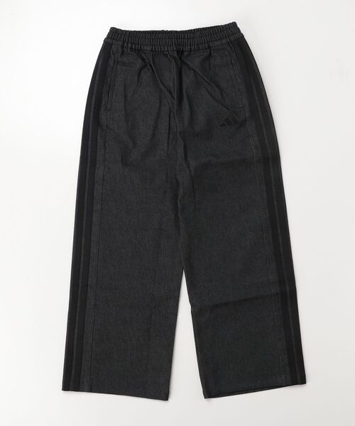 b*l様 アディダス ダークグレー ワイドデニムパンツ  adidas/アディダス ガールズ ストレッチ デニム ルーズフィット ワイド