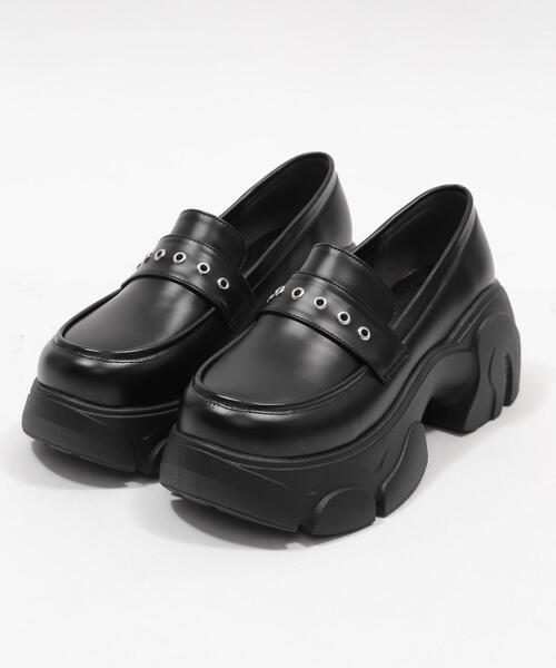 WEGO（ウィゴー）の「WEGO/2wayリボン厚底ローファー（ローファー・レディース・ブラック・LARGE/MEDIUM/SMALL）」の7枚目の写真