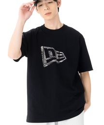 ニューエラ 半袖Tシャツ フラッグロゴ ラバープリント
