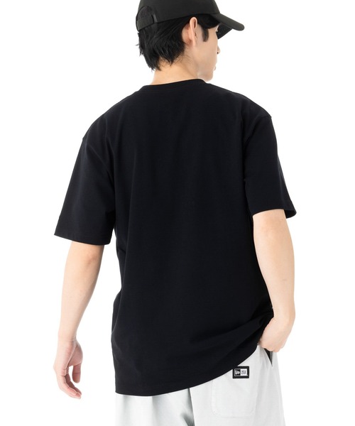 NEW ERA(ニューエラ)の「ニューエラ 半袖Tシャツ フラッグロゴ ラバープリント(Tシャツ/カットソー・メンズ・ブラック/ホワイト・L/M/S/XXL/XL)」の3枚目の写真