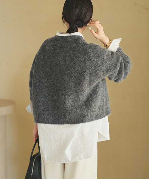 今期一回着用⭐︎プラージュplage mohair mix YOU ニット グレー プラージュ Plage mohair mix YOU ニット （グレー） - ファッション