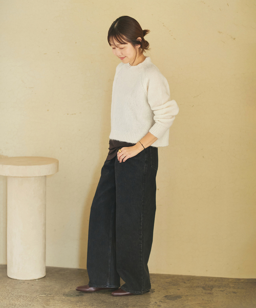 plage(プラージュ)の「mohair mix YOU ニット(ニット/セーター・レディース・ホワイト/ピンク/ベージュ/チャコールグレー・FREE)」の18枚目の写真