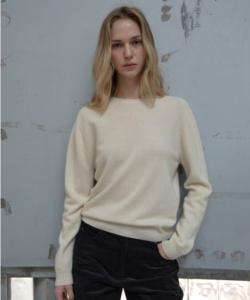 THEMARGOT（ザマルゴット）の「ホールガーメントラウンドニット_ダークグレー（ニット/セーター・レディース・その他・OS）」の4枚目の写真