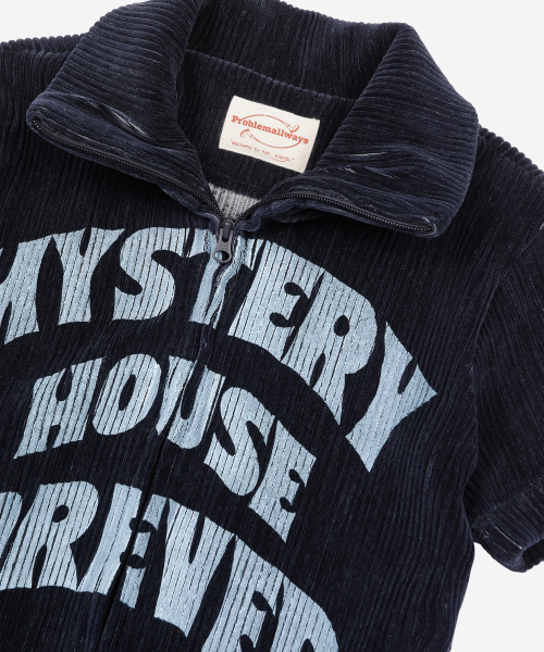 PROBLEMALLWAYS(プロブレムオールウェイズ)の「Mystery House Forever Velvet Track Top Navy(その他トップス・メンズ・その他・FREE)」の3枚目の写真