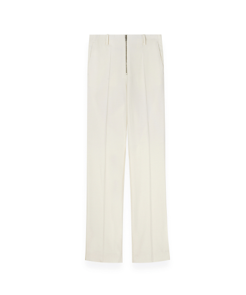 R-0038 / R4-ZIP WOOL TROUSERS - 2.0(IVORY)