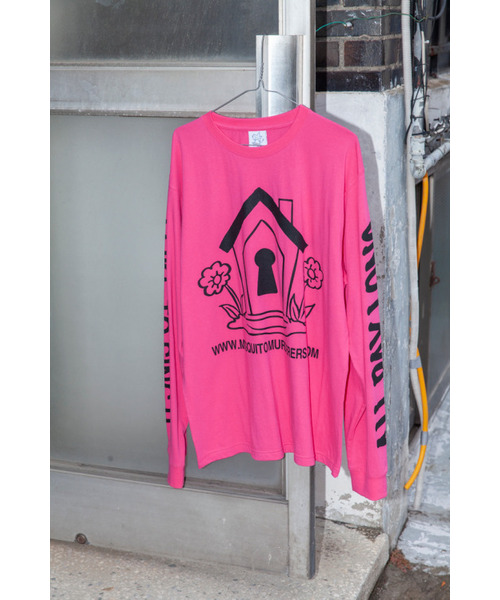 MOSQUITO MURDERERS（モスキートマーダラーズ）の「I LIKE TO SING IT ALL DAY LONG Dance everybody and sing with me LONG-SLEEVED -Pink（Tシャツ/カットソー・メンズ・その他・2）」の3枚目の写真