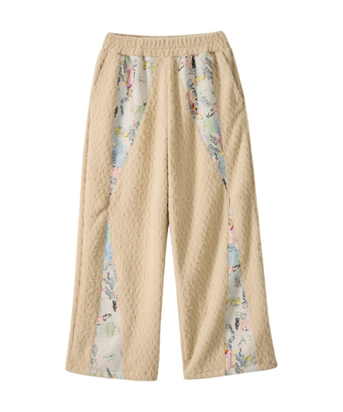 Graphic Fleece Banding Pants