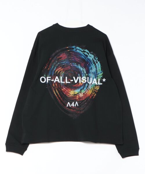 A4A(エーフォーエー)の「A4A/エーフォーエー/LST ROTATER(Tシャツ/カットソー・レディース・ブラック/ホワイト・L/M)」の1枚目の写真