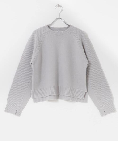 URBAN RESEARCH ROSSO WOMEN(アーバンリサーチ ロッソ)の「スーパーファインラムズウールショートニット(ニット/セーター・レディース・オフホワイト/レッド/ライトグレー/ブラック・FREE)」の20枚目の写真