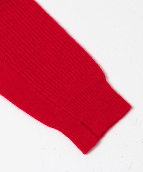 URBAN RESEARCH ROSSO WOMEN（アーバンリサーチ　ロッソ）の「スーパーファインラムズウールショートニット（ニット/セーター・レディース・オフホワイト/レッド/ライトグレー/ブラック・FREE）」の19枚目の写真