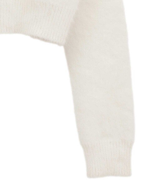 CLANE（クラネ）の「【CLANE/クラネ】ANGORA SHORT KNIT CARDIGAN/アンゴラショートニットカーディガン（カーディガン/ボレロ・レディース・ブルー/アイボリー・1/2）」の5枚目の写真