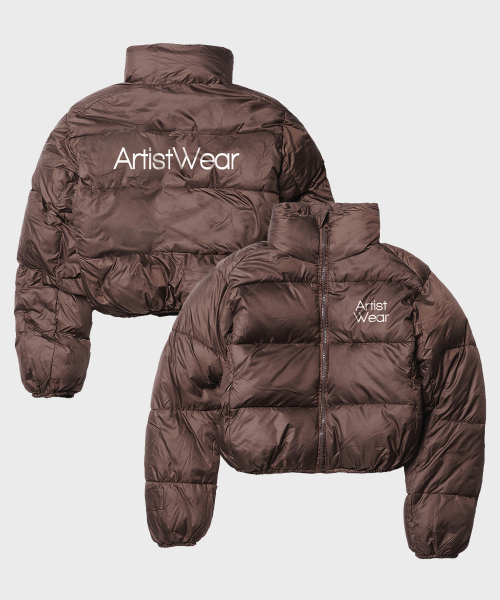 ARTISTWEAR（アーティストウェア）の「[2COLORS] モノタイププファークロップショートパディングジャケット（ダウンジャケット/コート・レディース・ブラック/ブラウン・SMALL/MEDIUM）」の9枚目の写真