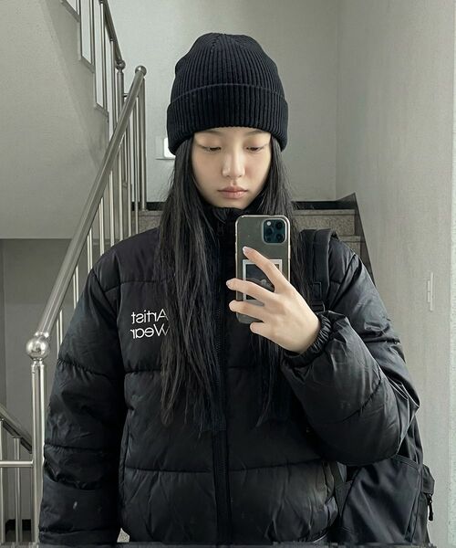ARTISTWEAR（アーティストウェア）の「[2COLORS] モノタイププファークロップショートパディングジャケット（ダウンジャケット/コート・レディース・ブラック/ブラウン・SMALL/MEDIUM）」の10枚目の写真