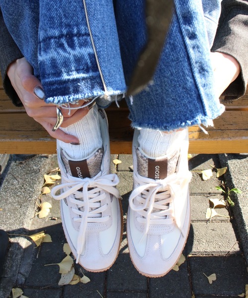 Scrap Book（スクラップブック）の「【GIOSEPPO】GLADWIN（スニーカー・レディース・ホワイト/ブラウン・38/37）」の6枚目の写真