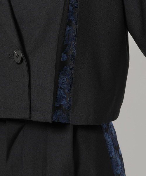 HARE（ハレ）の「ジャガードラインショートジャケット(HARE)（テーラードジャケット・レディース・オフホワイト/ブラック・FREE）」の22枚目の写真