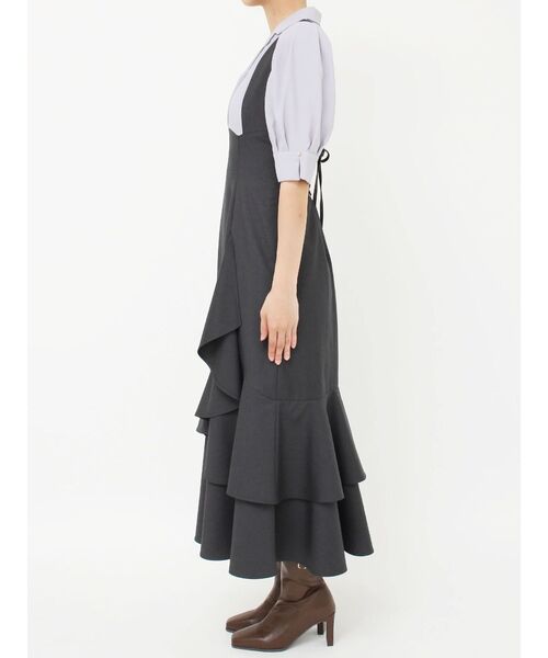 dazzlin(ダズリン)の「レイヤードライクコルセットワンピース(ワンピース・レディース・ベージュ/ライトグレー・SMALL/MEDIUM)」の20枚目の写真