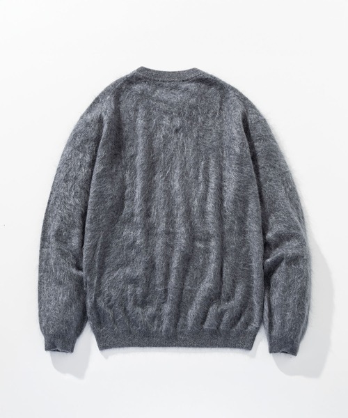 CIRCLEE(サークリー)の「CIRCLEE(サークリー)モヘアタッチ カシミヤセーター(ニット/セーター・メンズ・グリーン/グレー・M)」の13枚目の写真