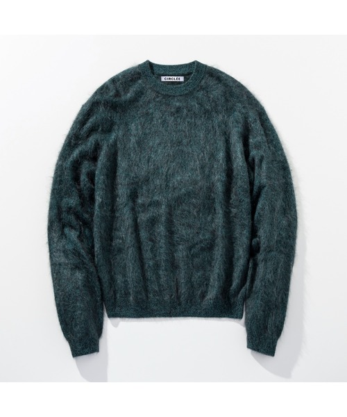 CIRCLEE(サークリー)の「CIRCLEE(サークリー)モヘアタッチ カシミヤセーター(ニット/セーター・メンズ・グリーン/グレー・M)」の14枚目の写真