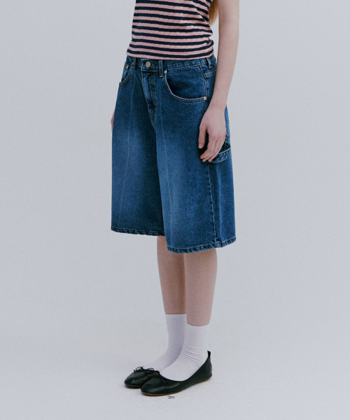 MAIS(マイス)の「BERMUDA DENIM CARPENTER PANTS / BLUE(その他パンツ・レディース・その他・S/M)」の4枚目の写真