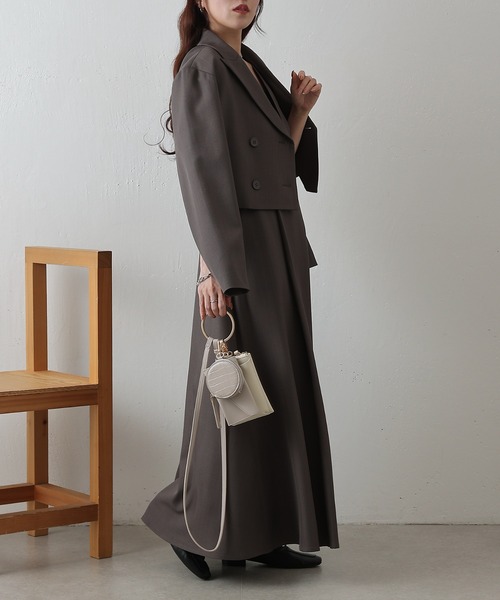 COLONY 2139（コロニートゥーワンスリーナイン）の「カシュクールノースリーブワンピース（ワンピース・レディース・ブラック/グレー/ベージュ・FREE）」の14枚目の写真