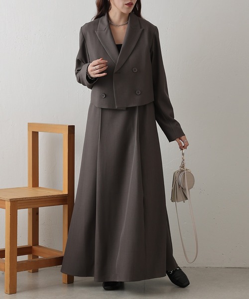 COLONY 2139（コロニートゥーワンスリーナイン）の「カシュクールノースリーブワンピース（ワンピース・レディース・ブラック/グレー/ベージュ・FREE）」の11枚目の写真