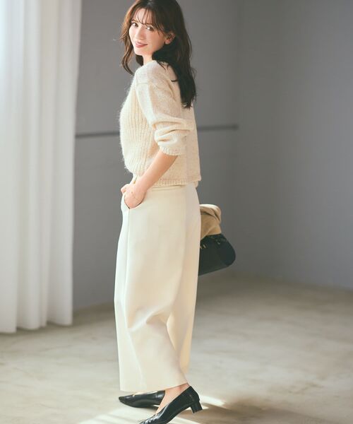 COHINA（コヒナ）の「ビーズヤーンミックスニット 【低身長・小柄女性】（ニット/セーター・レディース・ネイビー/ホワイト/ブルー・ONE SIZE）」の17枚目の写真