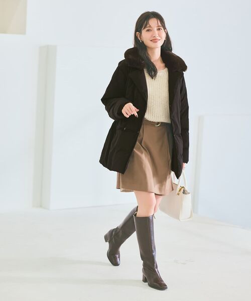 COHINA（コヒナ）の「ビーズヤーンミックスニット 【低身長・小柄女性】（ニット/セーター・レディース・ネイビー/ホワイト/ブルー・ONE SIZE）」の18枚目の写真