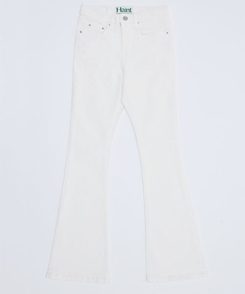 HAINT(ヘイント)の「VIVID SLIM BOOTCUT PANTS_7COLORS_WHITE(その他パンツ・レディース・ホワイト・S/M/L)」の2枚目の写真