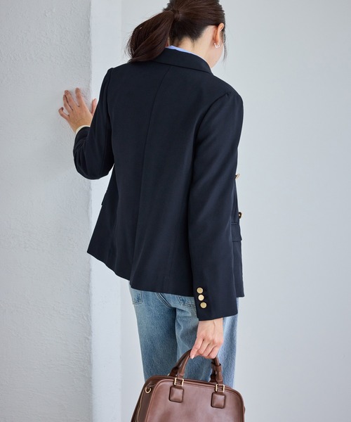 ROPE' PICNIC（ロペピクニック）の「クリアツイル金ボタンジャケット/セレモニー・セットアップ対応（テーラードジャケット・レディース・グレー/ベージュ系その他2/グリーン系その他/ネイビー・M/L）」の20枚目の写真