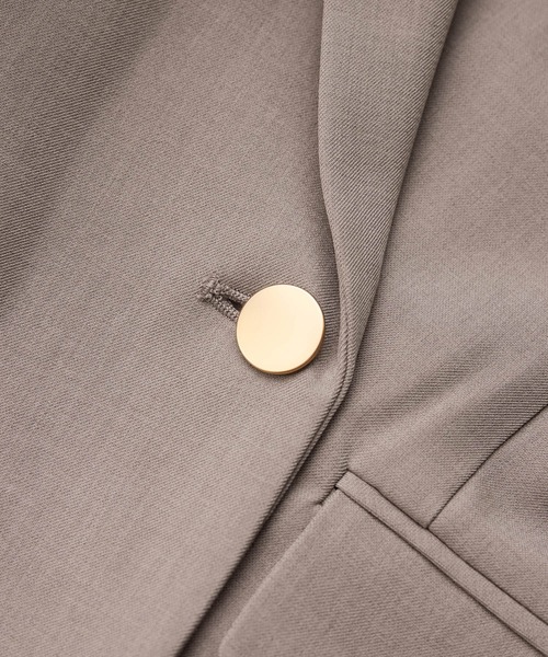 ROPE' PICNIC（ロペピクニック）の「クリアツイル金ボタンジャケット/セレモニー・セットアップ対応（テーラードジャケット・レディース・グレー/ベージュ系その他2/グリーン系その他/ネイビー・M/L）」の16枚目の写真