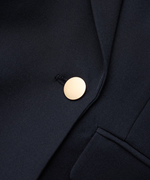ROPE' PICNIC（ロペピクニック）の「クリアツイル金ボタンジャケット/セレモニー・セットアップ対応（テーラードジャケット・レディース・グレー/ベージュ系その他2/グリーン系その他/ネイビー・M/L）」の10枚目の写真