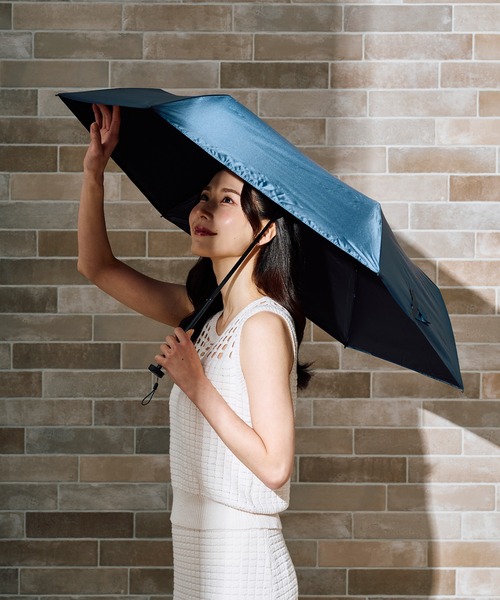 遮光100％ 耐風 超軽量 晴雨兼用 折りたたみ日傘 
