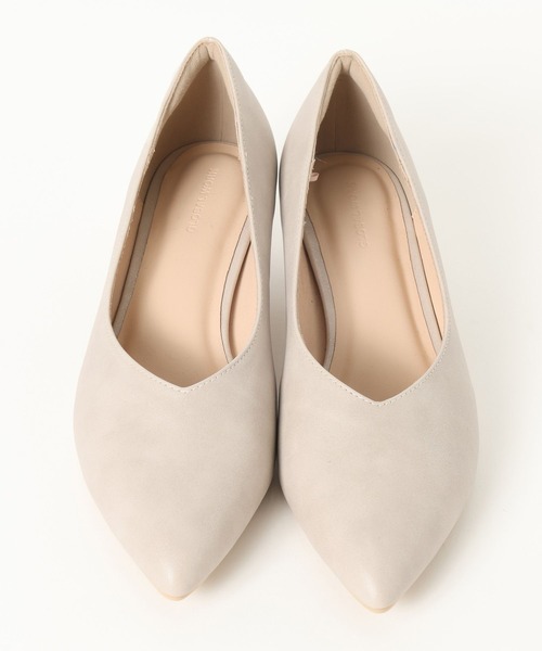 GLOBAL WORK（グローバルワーク）の「3.5cmヒール/らくっション撥水ローヒールパンプス/632745（パンプス・レディース・ブラック/ブラック系その他/ホワイト系その他7・MEDIUM/LARGE）」の4枚目の写真