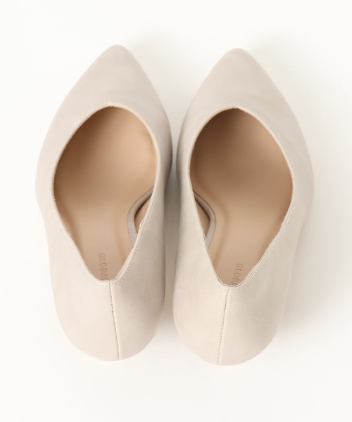 GLOBAL WORK（グローバルワーク）の「3.5cmヒール/らくっション撥水ローヒールパンプス/632745（パンプス・レディース・ブラック/ブラック系その他/ホワイト系その他7・MEDIUM/LARGE）」の6枚目の写真