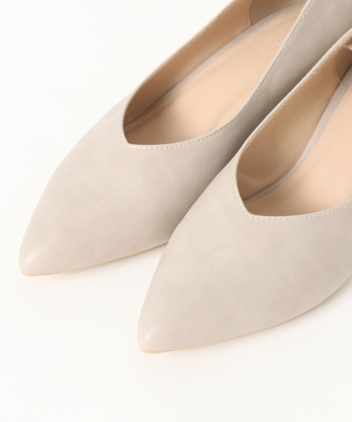 GLOBAL WORK（グローバルワーク）の「3.5cmヒール/らくっション撥水ローヒールパンプス/632745（パンプス・レディース・ブラック/ブラック系その他/ホワイト系その他7・MEDIUM/LARGE）」の8枚目の写真