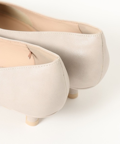 GLOBAL WORK（グローバルワーク）の「3.5cmヒール/らくっション撥水ローヒールパンプス/632745（パンプス・レディース・ブラック/ブラック系その他/ホワイト系その他7・MEDIUM/LARGE）」の9枚目の写真