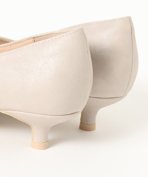 GLOBAL WORK（グローバルワーク）の「3.5cmヒール/らくっション撥水ローヒールパンプス/632745（パンプス・レディース・ブラック/ブラック系その他/ホワイト系その他7・MEDIUM/LARGE）」の10枚目の写真